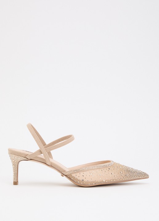 Dune London Charismatic slingback met strass