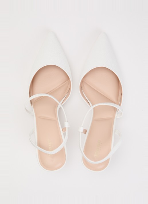 Dune London Charming slingback - detail 2 wit