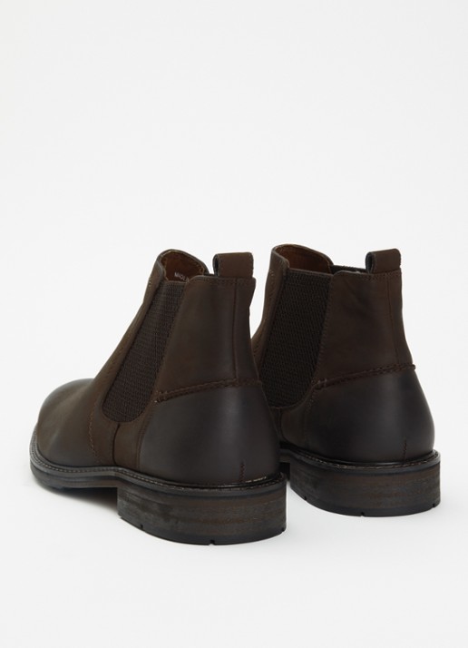 Dune London Chorleys chelsea boot van leer - achterkant 4 bruin