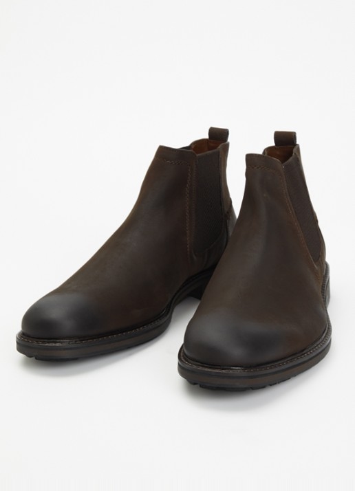 Dune London Chorleys chelsea boot van leer - detail 2 bruin