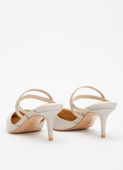 Dune London Classical slingback van leer - achterkant 5 gold synthetic