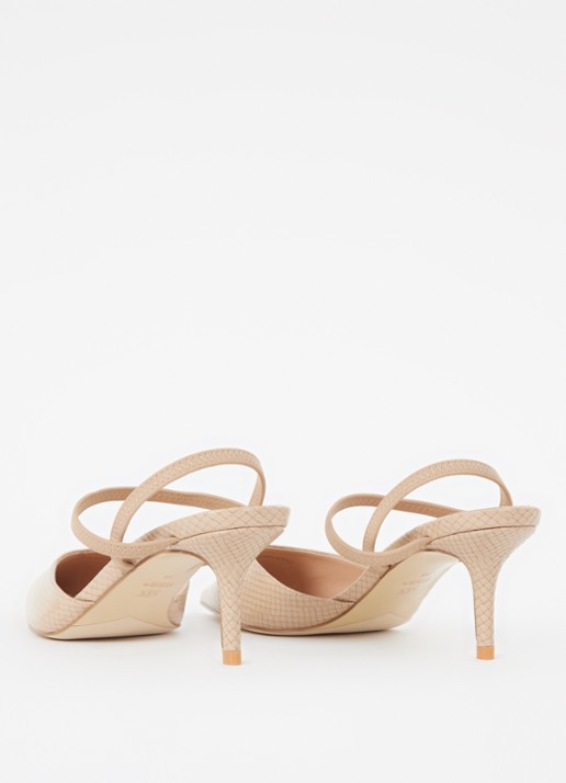 Dune London Classical slingback van leer - achterkant 2 creme