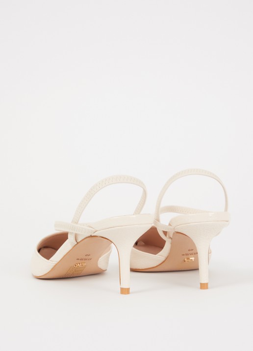 Dune London Classical slingback van leer - achterkant 2 ivoor
