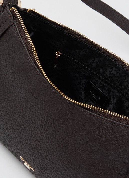 Dune London Declare crossbodytas met verstelbare schouderriem - detail 2 donkerbruin