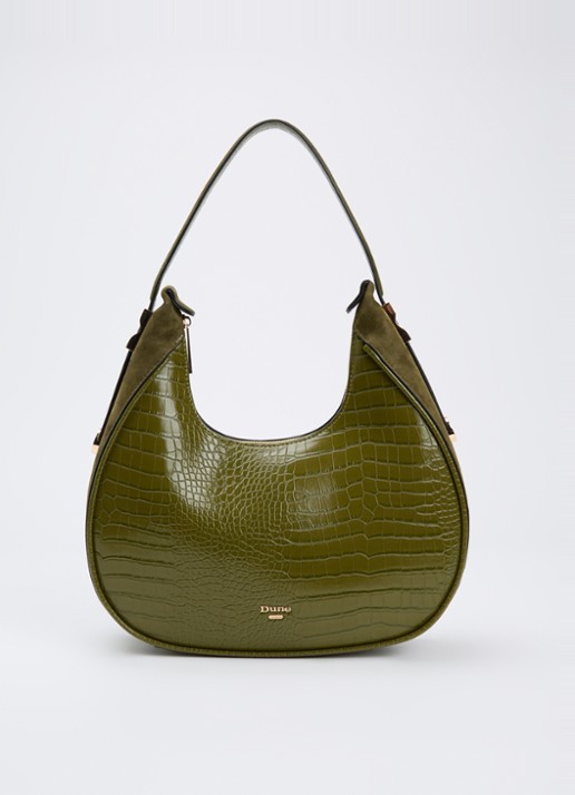 Dune London Dedicated schoudertas met logo - voorkant 4 groen