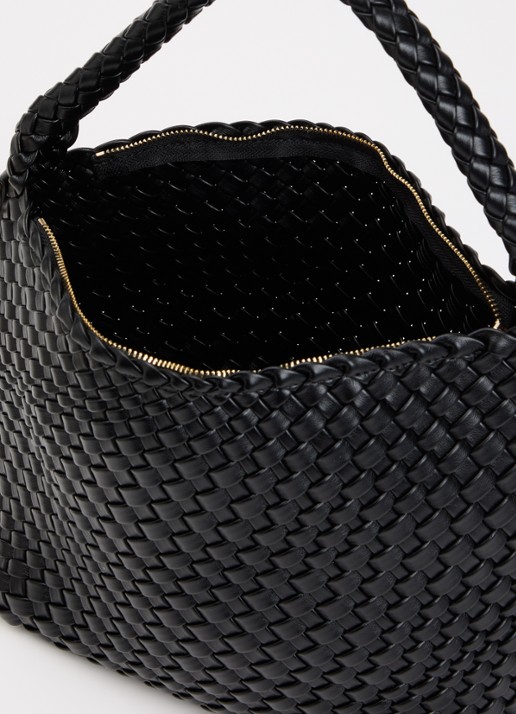 Dune London Deliberate M handtas met afneembare schouderriem en uitneembaar etui - detail 3 zwart