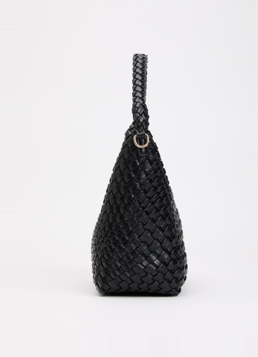 Dune London Deliberate M handtas met afneembare schouderriem en uitneembaar etui - detail 4 zwart