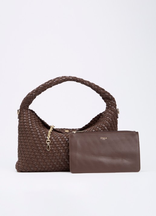 Dune London Deliberate schoudertas met gevlochten detail en uitneembaar etui
