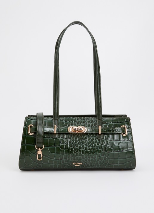Dune London Depend schoudertas van leer met afneembare schouderriem