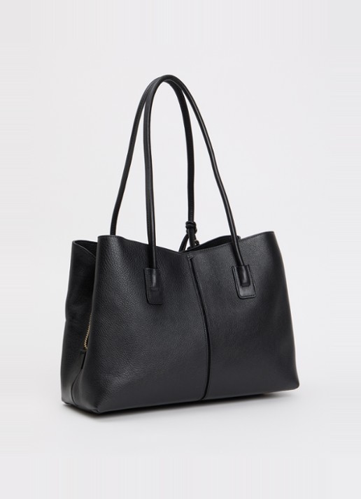 Dune London Deserving Large shopper met tasbedel - achterkant 4 diepzwart