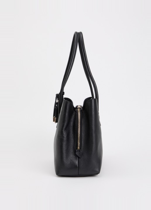 Dune London Deserving Large shopper met tasbedel - detail 2 diepzwart