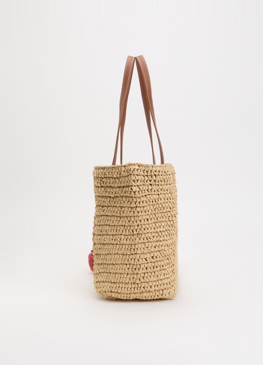 Dune London Devotedly shopper met uitneembaar etui - detail 4 naturel