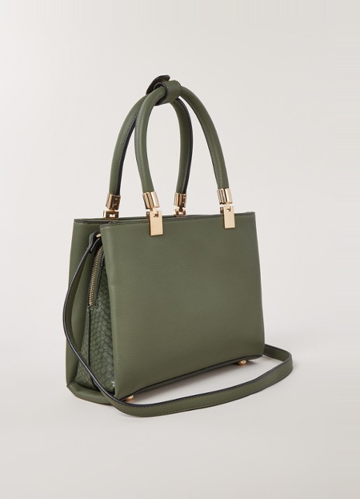Dune London Dinidarys handtas met afneembare schouderband  - detail groen