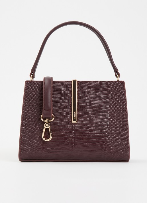 Dune London Dinidestined handtas van suède met afneembare schouderriem
