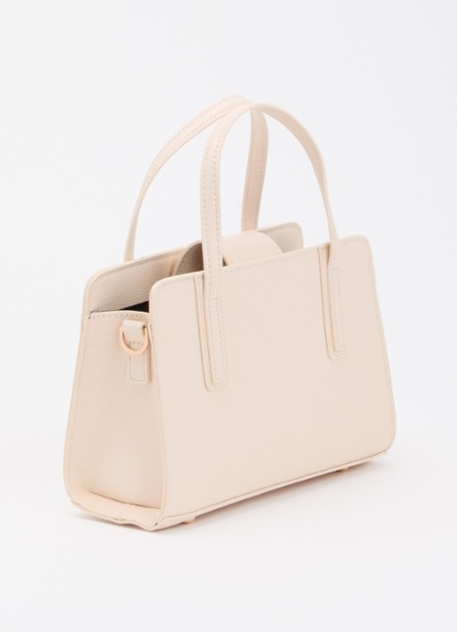 Dune London Dinkeydenbey handtas met afneembare schouderriem  - achterkant 5 creme