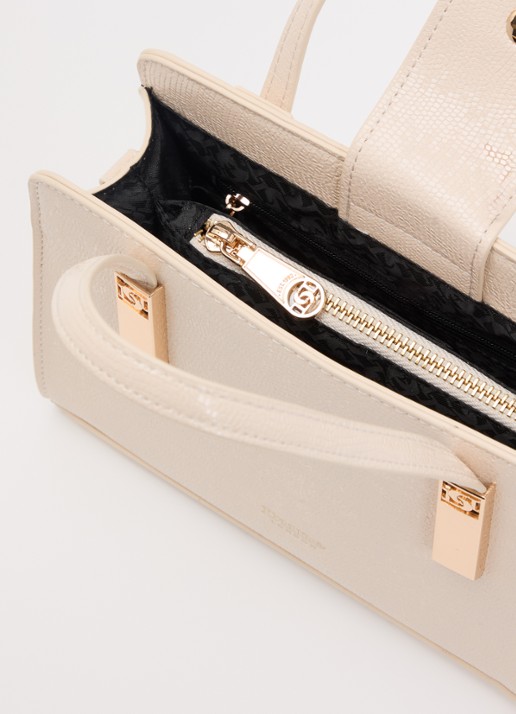 Dune London Dinkeydenbey handtas met afneembare schouderriem  - detail 2 creme