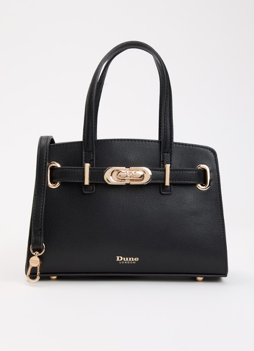 Dune London Dinkydefine handtas van leer met afneembare schouderriem