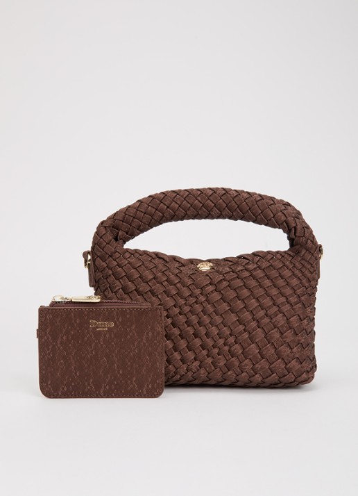 Dune London Dinkydeliberate handtas met gevlochten detail en uitneembaar etui