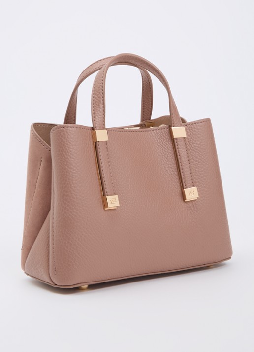 Dune London Dinkydorry handtas met afneembare schouderriem - achterkant 5 oudroze