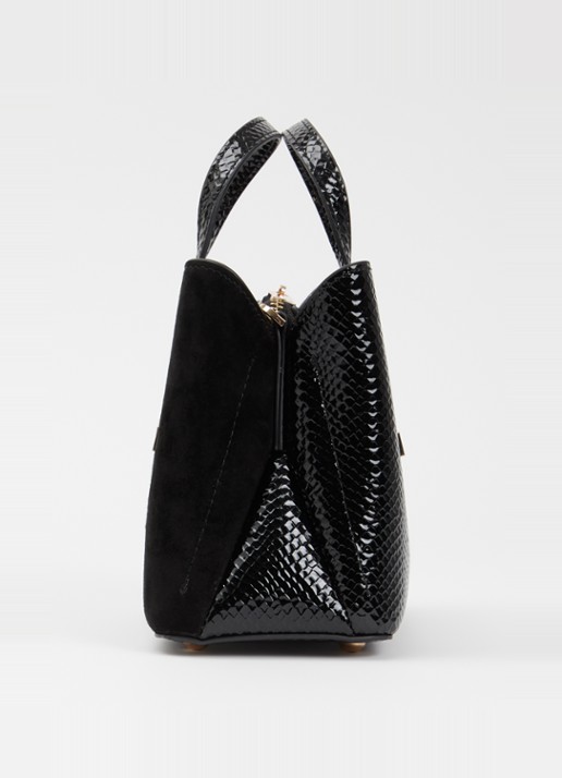 Dune London Dinkydorry handtas met afneembare schouderriem - detail 3 zwart