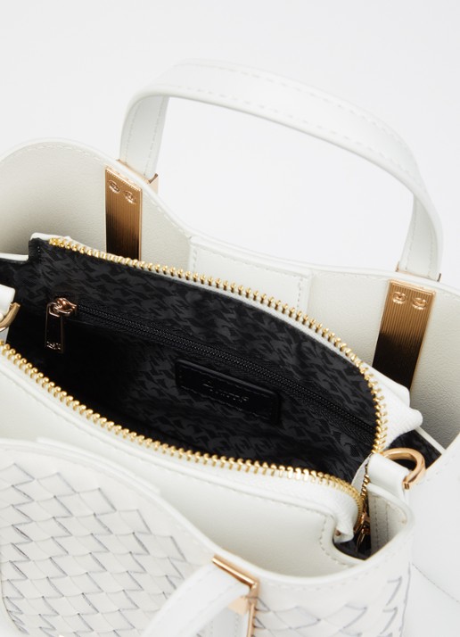 Dune London Dinkydorry handtas met afneembare schouderriem - detail 2 wit