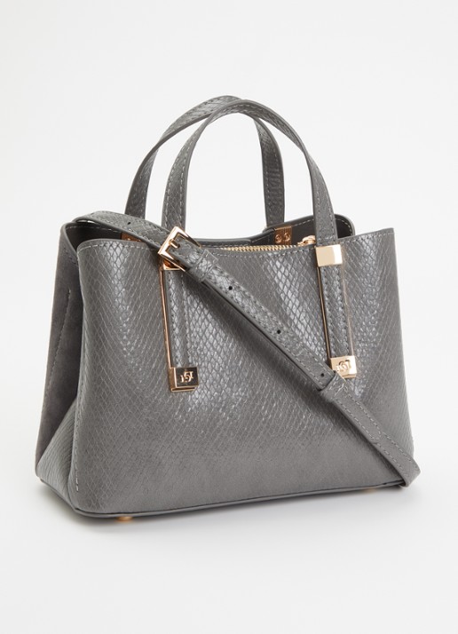 Dune London Dinkydorry handtas met afneembare schouderriem - achterkant donkergrijs
