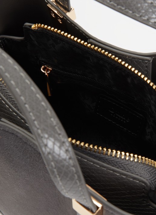 Dune London Dinkydorry handtas met afneembare schouderriem - detail 2 donkergrijs