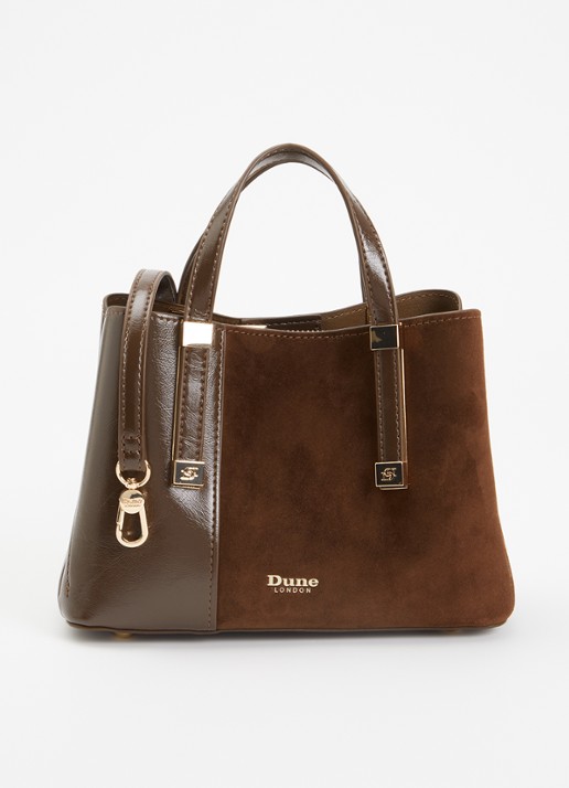 Dune London Dinkydorry handtas met afneembare schouderriem - voorkant 5 bruin