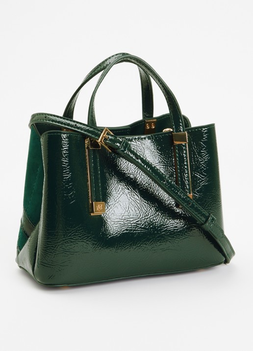Dune London Dinkydorry handtas met afneembare schouderriem - achterkant taupe