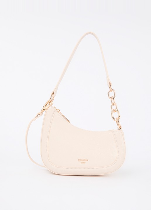 Dune London Direction schoudertas met kettingdetail - voorkant 4 creme