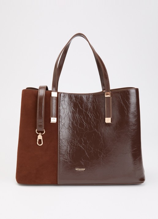 Dune London Dorry schoudertas met afneembare schouderriem - voorkant 5 bruin