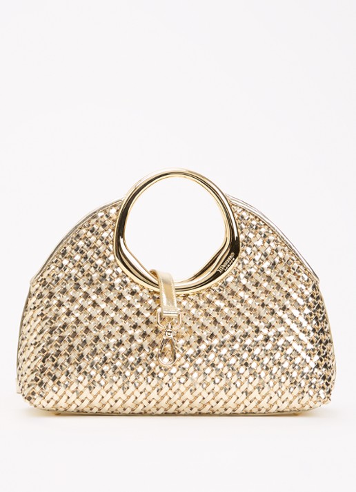 Dune London Earning handtas met metallic finish en afneembare schouderriem