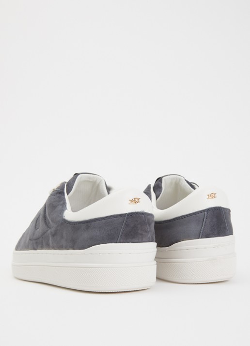 Dune London Eden sneaker  - achterkant donkergrijs