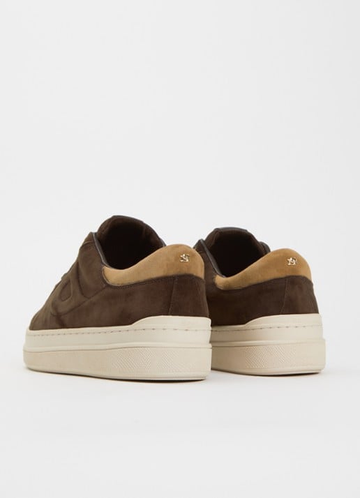 Dune London Eden sneaker  - achterkant 2 donkerbruin