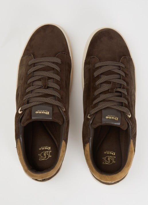 Dune London Eden sneaker  - detail 4 donkerbruin