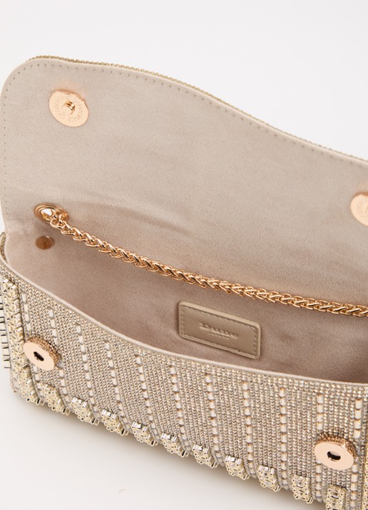 Dune London Elabourate schoudertas met strass  - detail 3 goud
