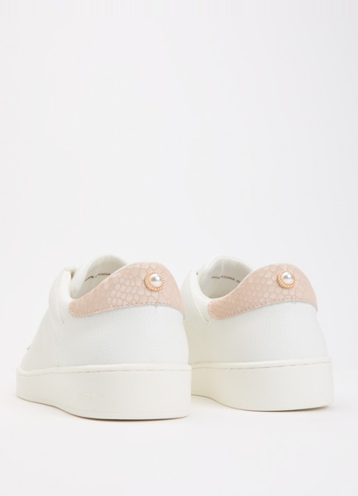 Dune London Emba sneaker  - achterkant 4 wit
