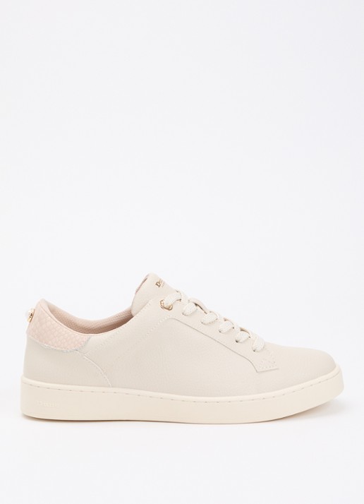 Dune London Emba sneaker  - voorkant creme