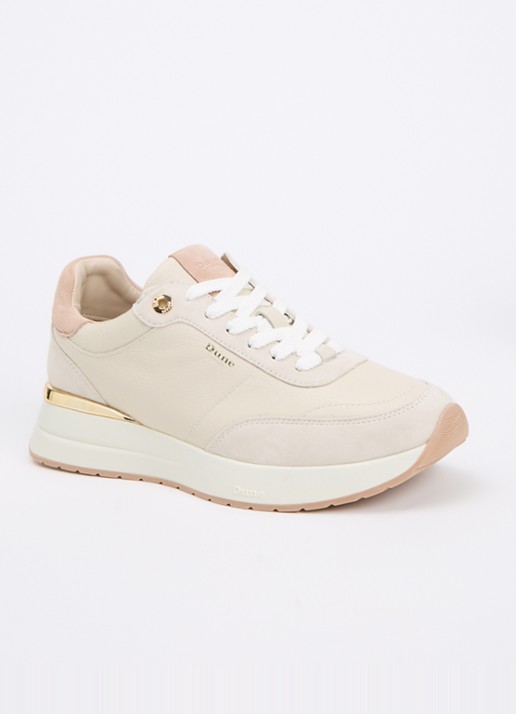 Dune London Emotion sneaker met suède details