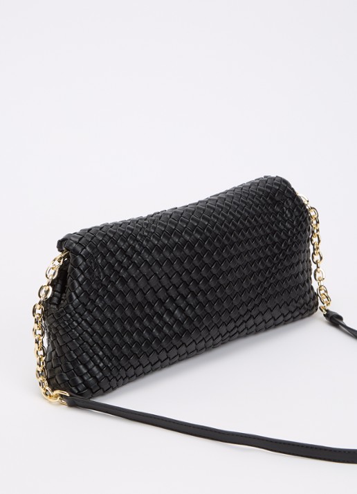 Dune London Encourage crossbodytas met afneembare schouderriem - achterkant zwart