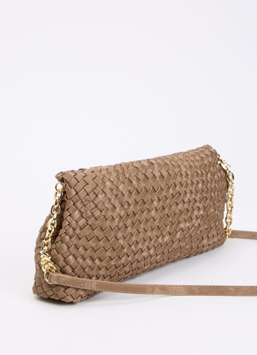 Dune London Encourage crossbodytas met afneembare schouderriem - achterkant 4 lichtbruin