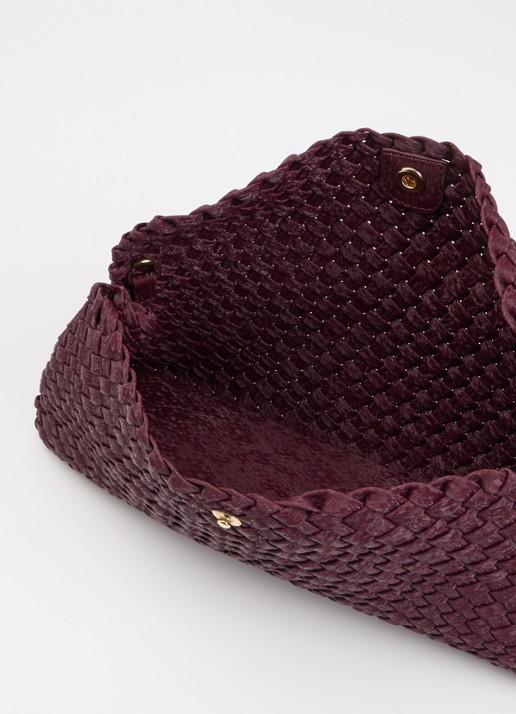 Dune London Encourage crossbodytas met afneembare schouderriem - detail 3 aubergine