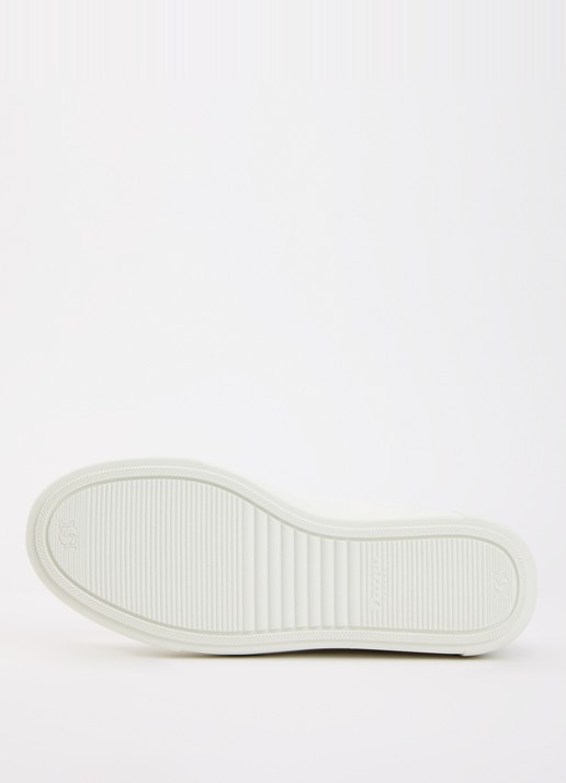 Dune London Evienne sneaker met plateauzool - detail 3 wit