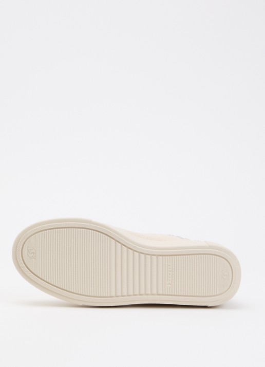 Dune London Evienne sneaker met plateauzool - detail 3 beige