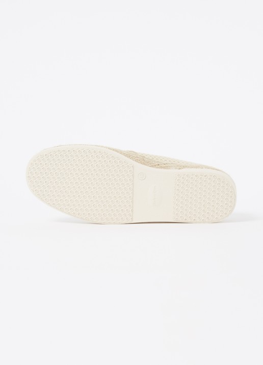 Dune London Fisherr slip-on van canvas - detail 5 donkerbeige