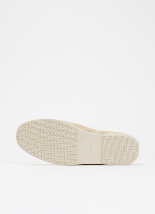 Dune London Fisherr slip-on van canvas - detail 4 gebroken wit