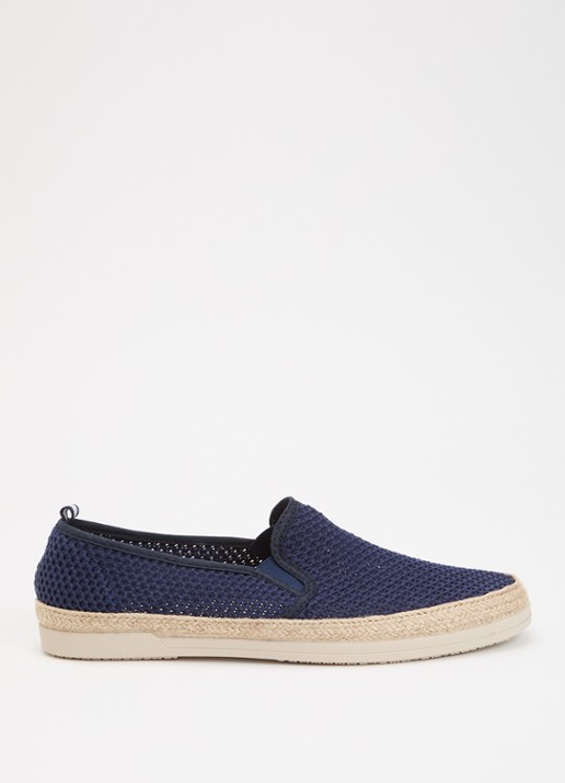 Dune London Fishers espadrilles met gebreid bovenwerk