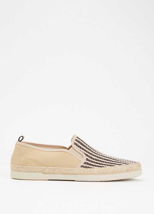 Dune London Fishing espadrilles met gebreid bovenwerk