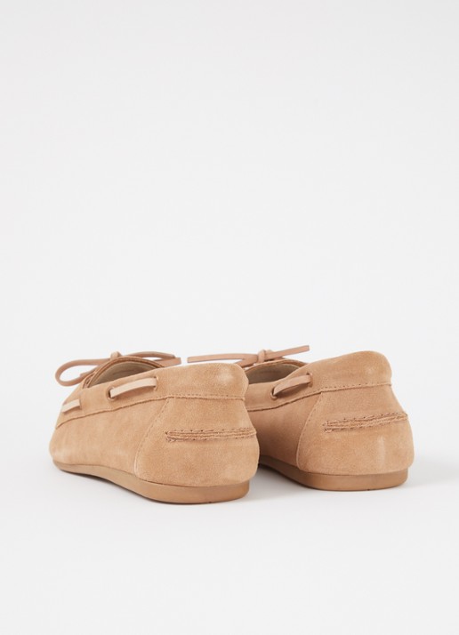 Dune London Gala bootschoen van leer - achterkant beige