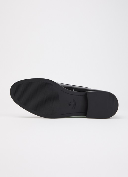 Dune London Gazeles loafer met lakfinish  - detail 4 zwart